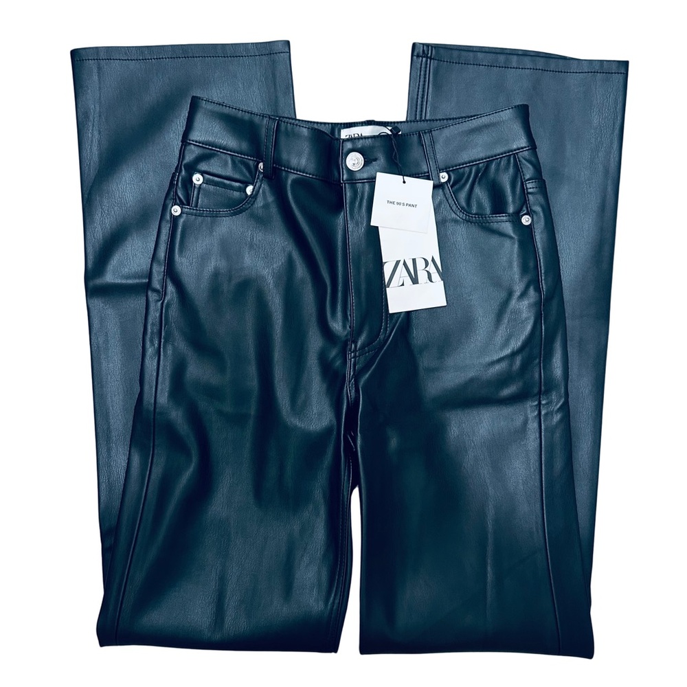 Zara 90s Vegan Leather Pants